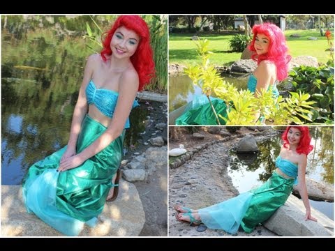 Ariel Halloween DIY Costume, Makeup, & Hair!!! 🌊🐬