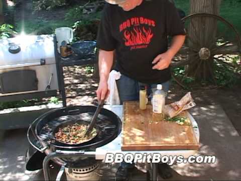 NY Strip Steak and Black Beans by the BBQ Pit Boys