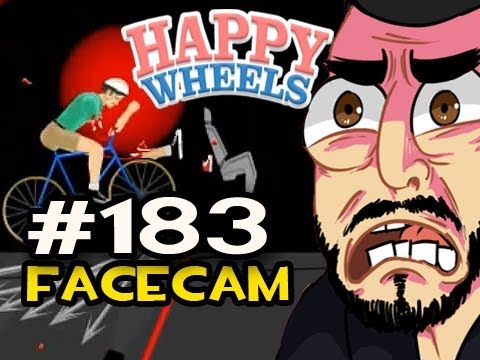 Happy Wheels w/Nova Ep.183 FACECAM - MASTER HARPOON DODGING