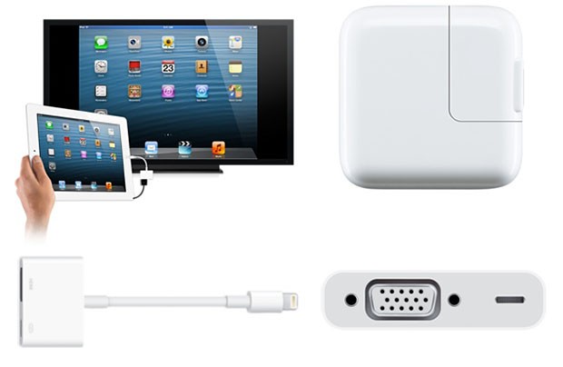 Apple Store now has Lightning to HDMI and VGA adapters at $49 a pop, soupedup iPad charger