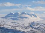 Abisko National Park in a winter blanket of snow. Of the mammals, smaller ones like the marten, stoat, squirrel, the fell lemming and similar are common parts of the fauna