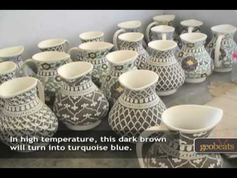 Art of Blue Pottery in Jaipur, India (Pottery Showcase)