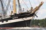 Kruzenshtern's bow a tall ship is a large, traditionally-rigged sailing vessel. Popular modern tall ship rigs include topsail schooners, brigantines, brigs and barques.