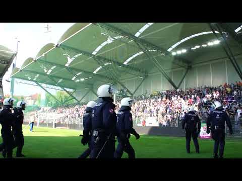 Riots between Rapid Vienna and Austria Vienna in the 297th Vienna Derby