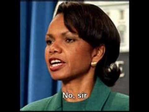 George W Bush vs Conoleeza Rice, Who is Hu?