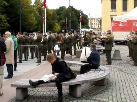 Music in honor of Norwegian King Harald V during his visit to Parliament building in Oslo, 2011