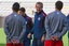 U.S. soccer coach Jurgen Klinsmann of Germany smiles during a training session at the King Baudouin stadium in Brussels, Monday Sept. 5, 2011. On Tuesday, the U.S. national soccer team plays a friendly match against Belgium.