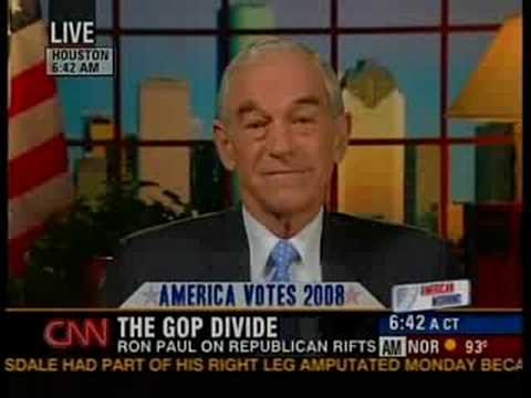 Ron Paul Comments on the 2008 Election CNN Aug.28 2008