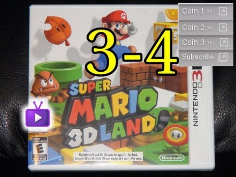 Mario - Super Mario 3D LAND Walkthrough - World 3-4 -Ft. TheSimkin - All Star Coins - WAY➚