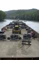 Kentucky River, Kentucky (May 26)--Aerating along the Kentucky lasted over a week. By the time the slug of oxygen-deficient water reached the Ohio River, the levels were high enough to sustain fish life. The GST provided pumps and manpower to circulate the water column and displace water in the river, adding oxygen to the water. The Environmental Protection Agency requested assistance from the Gulf Strike Team when a distillery spills hundreds of thousands of gallons of bourbon into the river. U