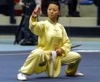 The Italian XU HUI HUI, daugther of a Chinese mother, conquered her second gold at this Wushu European Championship, Nov. 2006. Sport; wnhires