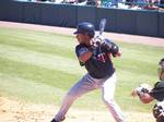 Minnesota Twins infielder Alexi Casilla during a Twins/Pittsburgh Pirates spring training game at McKechnie Field in Bradenton, Florida, 17 March 2007