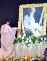 West Bengal Chief Minister Mamata Banerjee pay tribute to Rabindranath Tagore on his 71th death anniversary at Writers Building in Kolkata