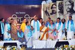 West Bengal Chief Minister Mamata Banerjee pay tribute to Rabindranath Tagore on his 71th death anniversary at Writers Building in Kolkata