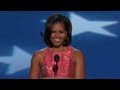 First Lady Michelle Obama's Remarks at the 2012 Democratic National Convention - Full Speech