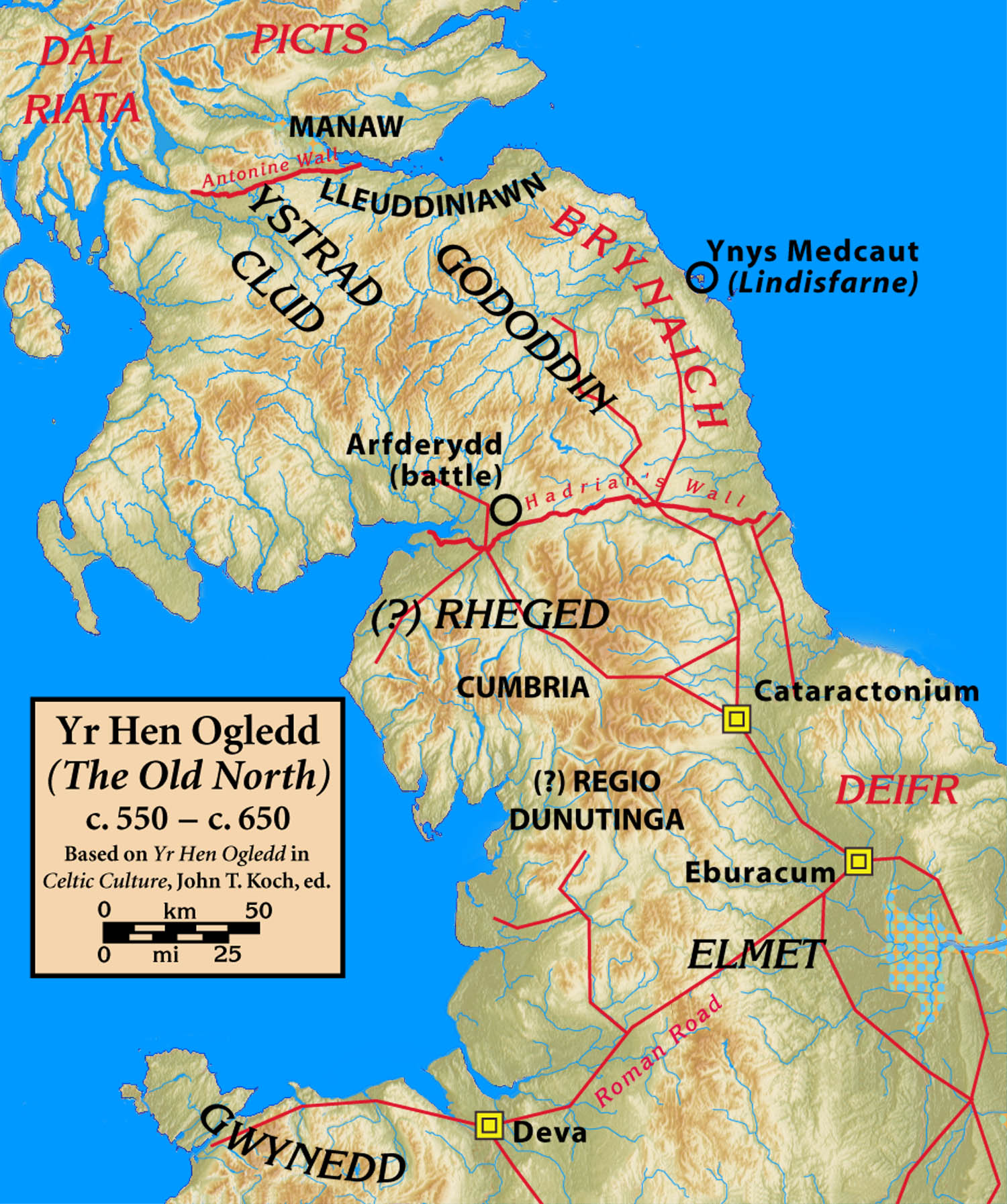 Yr Hen Ogledd (The Old North) c. 550 – c. 650