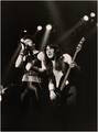 Paul Di'Anno and Steve Harris supporting Judas Priest on their British Steel Tour, 1980.