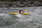 Sportsman from Jammu and Kashmir compete in a kayaking and canoeing championship on September 29, 2012 in Sonamarg, Kashmir, India. For the first time in the valley of Kashmir the three-day Indian National White Water Slalom Kayaking and Canoeing Championship began today at the hilly resort of Sonamarg. The Kashmir government has been focusing on adventure tourism, particularly since the mass uprising in 2010. The government is hoping the initiative will help bring peace to the region and has be