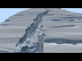 Expansive Antarctic Ice-Crack - Virtual Fly-Through