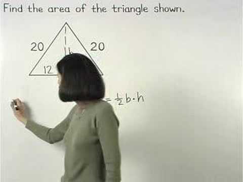 Area of a Triangle - YourTeacher.com - Geometry Help