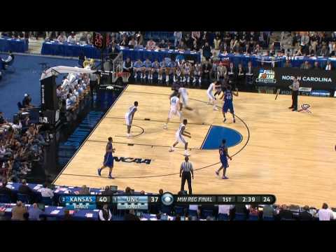 #1 North Carolina vs #2 Kansas 2012 Ncaa Tournament Elite 8 (Full Game)