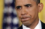 President Barack Obama listens to a question during a news conference in the East Room of the White House in Washington, Friday, Sept. 10, 2010.