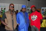 Hammer at the Ghana Music Awards with Ghanaian hip hop designer Ekpe, Ceo of EKpe impression and e jeans.