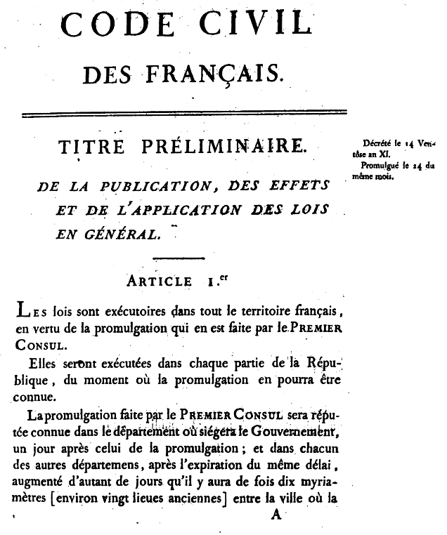 Page of French writing