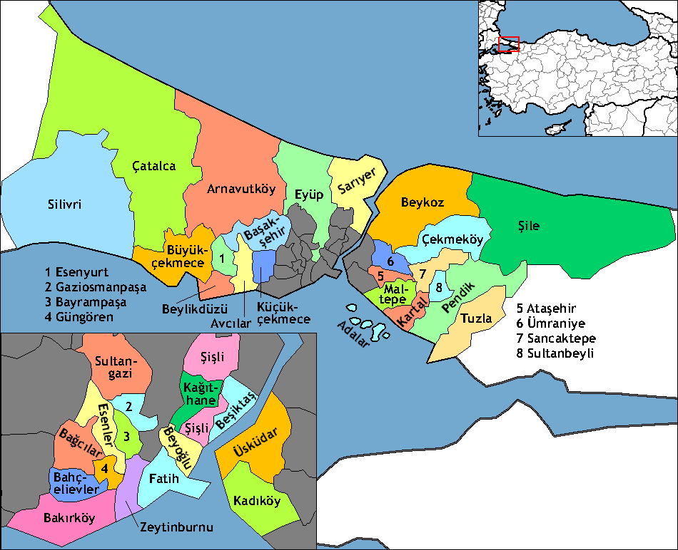 Districts of Istanbul