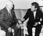  John Kennedy meeting with Nikita Khrushchev in Vinenna, June, 1961. cg1 wnhires 