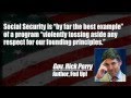 Rick Perry Hates Social Security, Medicare & Rules For Wall Street