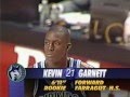 Kevin Garnett's (8pts) NBA Debut (1995)