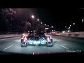 Pagani Zonda Cinque cruising in town