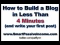 How to Build a Blog in Less than 4 Minutes and Write Your First Blog Post