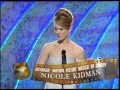 Golden Globes 1996 Nicole Kidman best actress