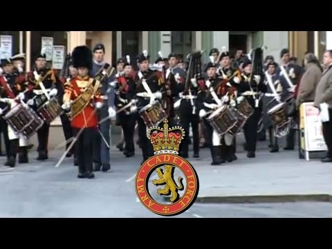 Cadet 150 Launch Parade Army Cadets Marching Through Brecon .mp4