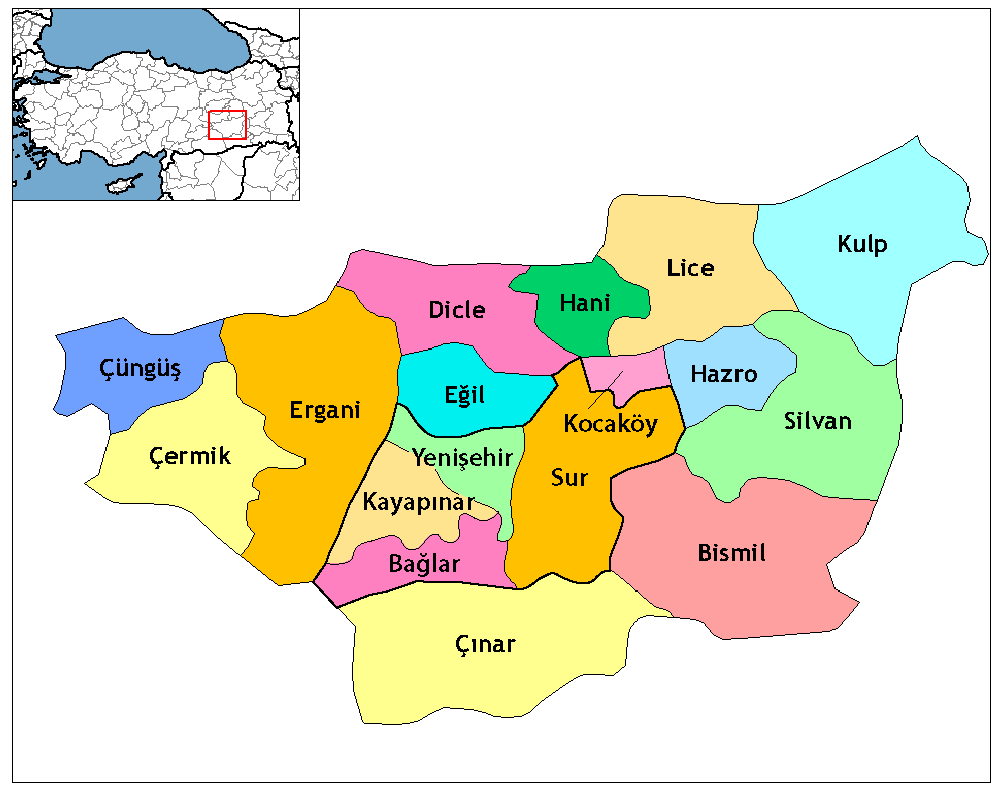 Districts of Diyarbakır