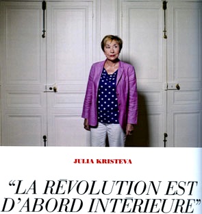 Julia Kristeva - Elle 21 septembre 2012