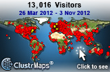 Locations of visitors to this page