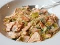 Creamy Salmon Leek Pasta - Easy Spring Seafood Pasta Sauce Recipe