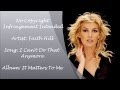 Faith Hill - I Can't Do That Anymore Lyrics