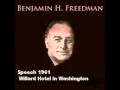 Benjamin H. Freedman Warns America