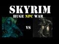 Skyrim - Huge NPC War - Falmer vs Nightingales