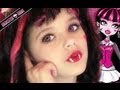 Draculaura Monster High Doll Costume Makeup Tutorial for Halloween