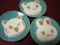 Almond Pudding #1 - Bunny, Cat, Bear