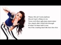 Cher Lloyd - Want U Back /\ Lyrics On A Screen