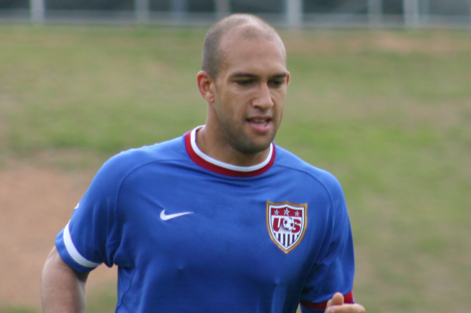 Tim Howard training for the U.S. team