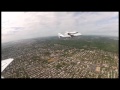 Discovery Flyovers Delight DC Area as Seen from a T-38 Chase Aircraft