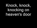 guns and roses - knocking on heavens door lyrics