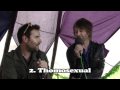 Adam Buxton and Thom Yorke at Latitude Festival